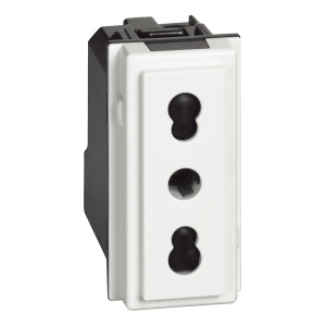 Priza 2P+T 10/16A 250Vac alba Bticino Living Now KW4180