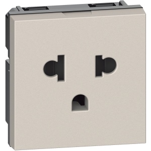 Priza 2P+T Euro-US, 16A nis. Bticino Living Now KM4126