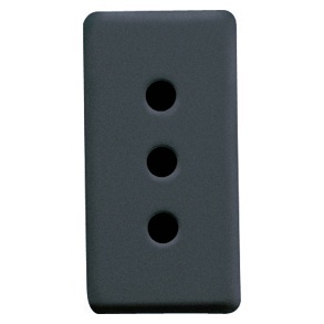 PRIZĂ STANDARD ITALIANĂ 250V c.a. - 2P+E 10A - P11 - 1 MODUL - SISTEM NEGRU Gewiss GW21201