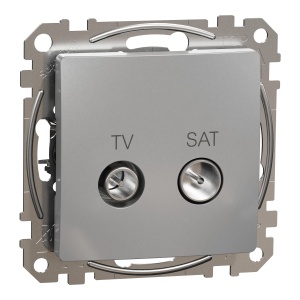 Priza TV SAT finala 4dB, alu Schneider Sedna Design & Elements SDD113471S