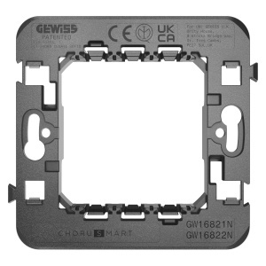 Suport standard internațional - 2 circuite cu șuruburi - pentru placa inteligentă ego Gewiss GW16822N