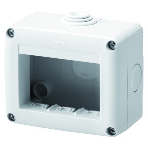 Carcasă protejată pentru dispozitivele sistemului - 3 circuite - RAL 7035 gri - IP40 Gewiss GW27003