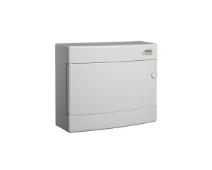 Cofret de distributie din plastic, montare aparenta, usa alba, IP40, 1 rând, 12 module Noark 101505