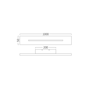 CORP LED PT PERETE 30W 3000K LEVA-WL1000-RCT NEGRU - Img 5