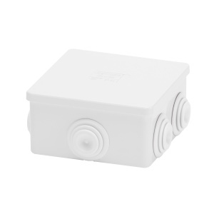 Cutie de joncțiune cu capac simplu - IP44 - dimensiuni interne 80X80X40 - pereți cu Gewiss GW44003