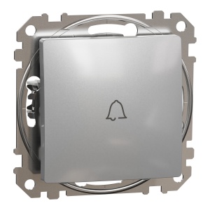 Intrerup revenire cu simbol sonerie, alu Schneider Sedna Design & Elements SDD113131