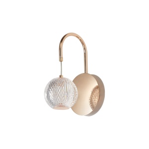 LAMPA DE PERETE S001W-1W-1xG9-AURIU STICLA - Img 3
