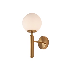 LAMPA DE PERETE S006W-1H-1xG9-AURIU STICLA