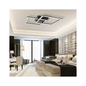 LUSTRA LED 55W CRYSTAL-3IN1-telecomanda-DIM-NEGRU - Img 2