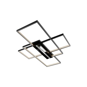 LUSTRA LED 80W NELA-SS3 RND telecomanda IP20 NEGRU - Img 4