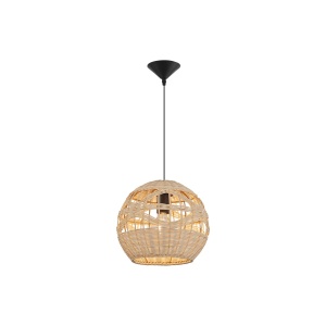 PENDUL D003R-1H-1xE27 SEMI SFERA MIC RATAN