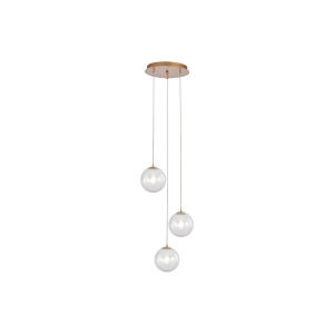 PENDUL S002R-3H-3xG9-AURIU STICLA