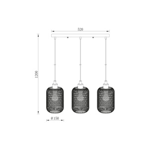 PENDUL W001S-3H-3xE27-WDN - Img 4