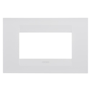 Placă geo - în tehnopolimer vopsit - 4 module - alb satinat - Chorusmart Gewiss GW16404VW