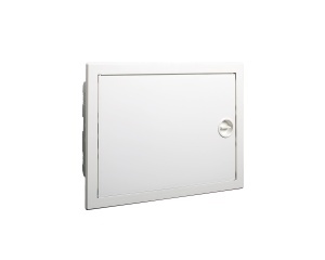Plastic consumer unit, flat white door, flush-mounted, IP40, 1 row, 12 modules Noark 101532