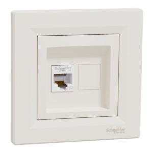Priza date RJ45 cat.5e UTP crem Schneider Asfora EPH4300123