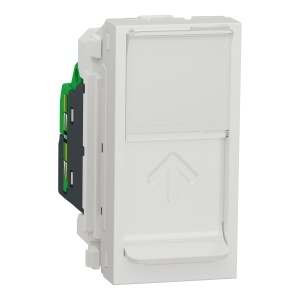Priza RJ45, CAT5 STP, 1m, alb Schneider New Unica NU341218