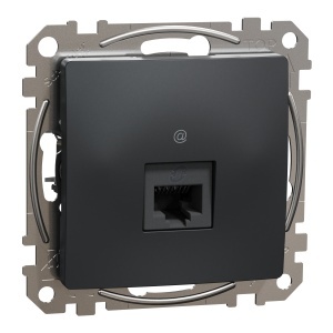Priza RJ45 Cat6 UTP antracit Schneider Sedna Design & Elements SDD114461