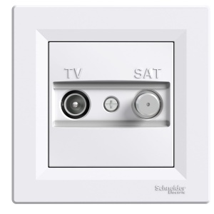 Priza TV-SAT de trecere 4dB alb Schneider Asfora EPH3400221