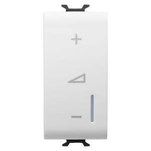Regulator electronic universal - buton - 230V AC 50/60HZ - 1 modul - alb lucios Gewiss GW10572A