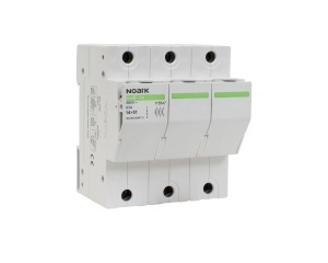 Separator cu fuzibil; fara indicator ardere fuzibil, pentru fuzibil 14x51mm 3P 63A Noark 115547