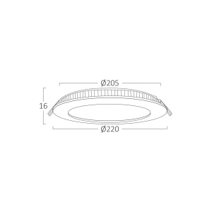SPOT LED ROTUND ST 18W 8INC-NEGRU 3in1 - Img 6