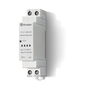 Switch mode power supplies Power consumption: 28.2 VA. Modular version: yes Suitable for Finder 781212302400