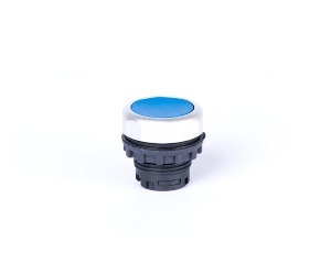 Buton plat, cu revenire, fără inscripţionare, albastru Noark 105617
