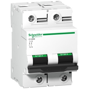 C120N 2P 125A C 10000A 415V Schneider Acti9 C120 A9N18363