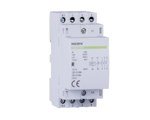 Contactor de instalare, 25 A, cont. 230 V, 4 NO contact Noark 102412