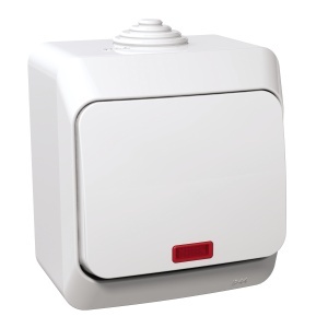 Intrer cap scara ind lum 16A PT IP44 alb Schneider Cedar Plus WDE000561