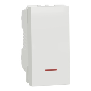 Intrerup 16A 1m, surub, lamp indic, alb Schneider New Unica NU316118S
