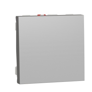 Intrerupator revenire 10A 2m aluminiu Schneider New Unica NU320630