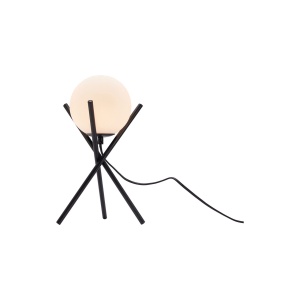LAMPA DE MASA S013T-1H-1xG9-OPAL NEGRU STICLA