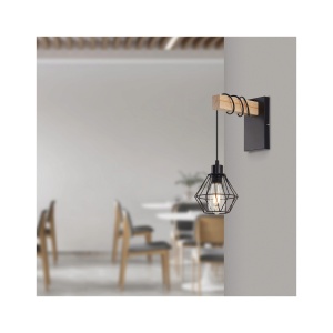 LAMPA DE PERETE D002W-1H-1xE27-WDN - Img 2