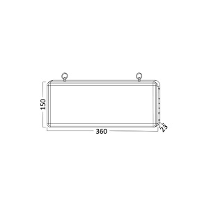 LAMPA INDICATOR HIDRANT 2W IP20 EMERGENTA - Img 2