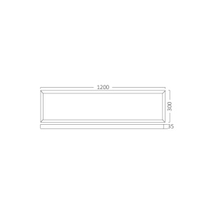 LED PANEL APLICABIL-BACKLITE-SRC 50W 300x1200 ALB 3in1 - Img 3