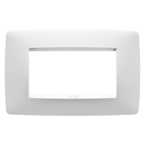 O placă - DIN tehnopolimer vopsit - 4 module - alb satinat - Chorusmart Gewiss GW16104VW