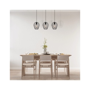 PENDUL W005S-3H-3xE27-METAL NEGRU - Img 2