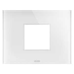Placă de gheață - în sticlă - 2 module - alb - Chorusmart Gewiss GW16902CB