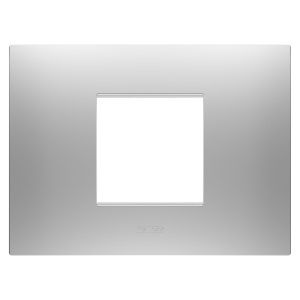 Placă ego - in tehnopolimer vopsit - 2 module - gri magnetic - Chorusmart Gewiss GW16002GR