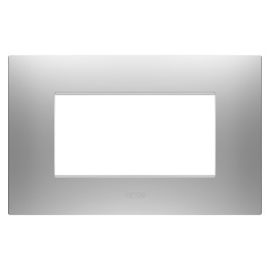 Placă ego - in tehnopolimer vopsit - 4 module - gri magnetic - Chorusmart Gewiss GW16004GR