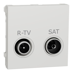Priza R-TV/SAT capat 2m alb Schneider New Unica NU345518