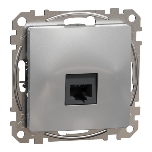 Priza RJ45 Cat6 UTP aluminiu Schneider Sedna Design & Elements SDD113461