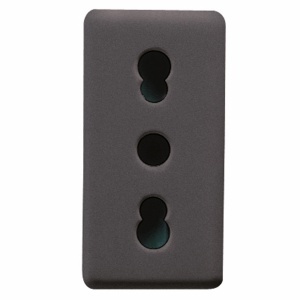 PRIZĂ STANDARD ITALIANĂ 250V c.a. - 2P+E 16A AMPERAJ DUBLU - P11-P17 - 1 MODUL - SISTEM Gewiss GW21203