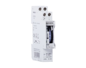 Programator analogic, Mini, program zilnic, Sincron, 1 canal cu contact NO, Tensiune 230V Noark 111721