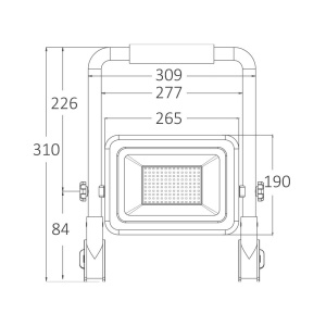 PROIECTOR CU LED WL 100W 3in1 PORTABIL - Img 3