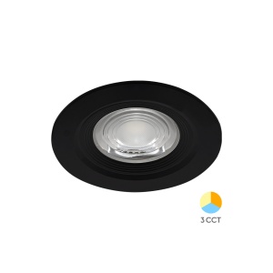 SPOT CU LED ROTUND G3 7W 3in1 IP54 NEGRU