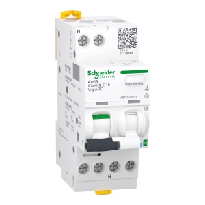 A9 iCV40N Active ARC RCBO 1PN C 10A 30mA AFDD Schneider Acti9 Active iCV40 ARC A9TDFC610