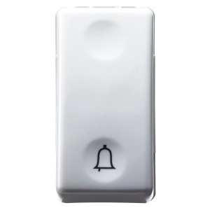 Buton 1P 250V c.a. - NO 10A - cu simbol bell - 1 modul - sistem alb Gewiss GW20512
